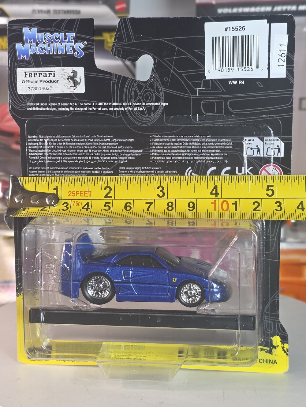 Muscle Machines Series 10 Ferrari F40 #59 Le Mans “Pilot” Blue 2026 Release - Picture 10 of 13